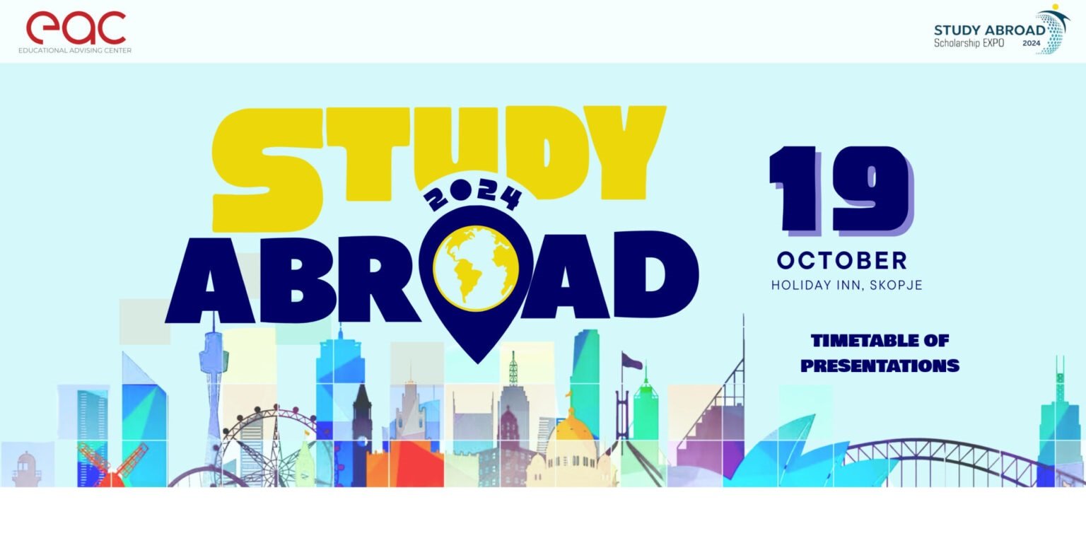 Timetable of Presentations for Study Abroad – Scholarships EXPO 2024