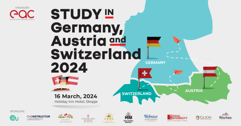 Timetable of Presentations for Study in Germany, Austria and Switzerland 2024